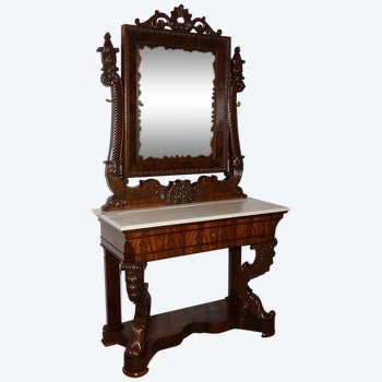 Importante Scrittoio in Mogano, Epoca di Restauro - Inizio XIX Secolo