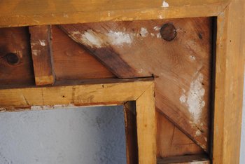 Cadre à Oreilles Stuc Doré époque Fin XIXème