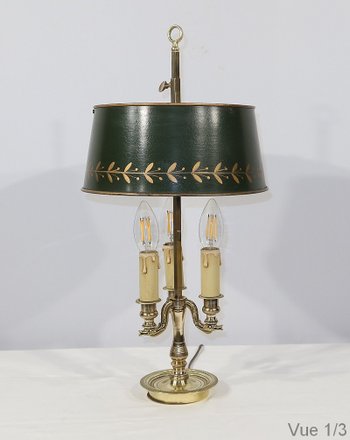 Bouillotte-Lampe aus vergoldeter Bronze, Empire-Geschmack – 1900