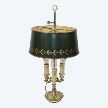 Lampe Bouillotte en Bronze Doré, goût Empire – 1900