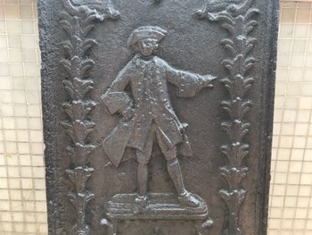 Plaque De Côté De Cheminée ancienne d'époque 18ème