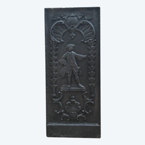 Plaque De Côté De Cheminée ancienne d'époque 18ème