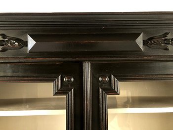 Showcase two doors in blackened wood, Napoleon III