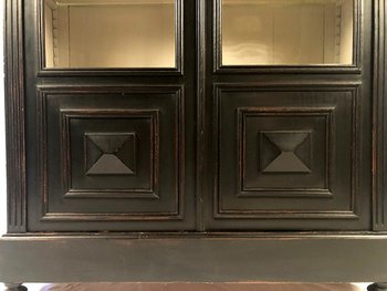 Showcase two doors in blackened wood, Napoleon III
