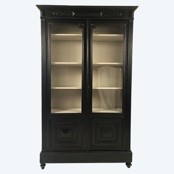 Showcase two doors in blackened wood, Napoleon III