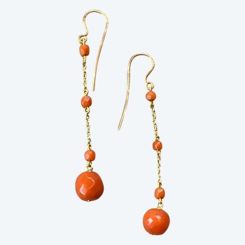 Pendants d'Oreille Corail Ref 385.78