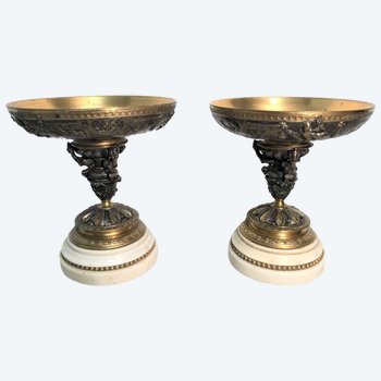 Paire de cassolettes époque Napoléon III