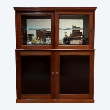 Solid mahogany shop window - Early XXthCommercial window in solid mahogany - Early XXth