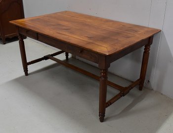 Table de Propriété Rectangulaire en Chêne Doré – Fin XIXe