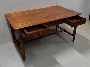 Table de Propriété Rectangulaire en Chêne Doré – Fin XIXe