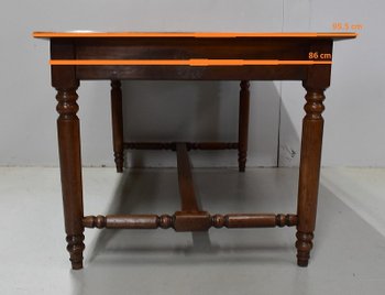 Table de Propriété Rectangulaire en Chêne Doré – Fin XIXe