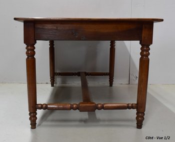 Table de Propriété Rectangulaire en Chêne Doré – Fin XIXe