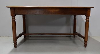 Table de Propriété Rectangulaire en Chêne Doré – Fin XIXe