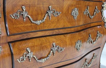 Commode Tombeau en Acajou Blond, style Régence – Milieu XXe