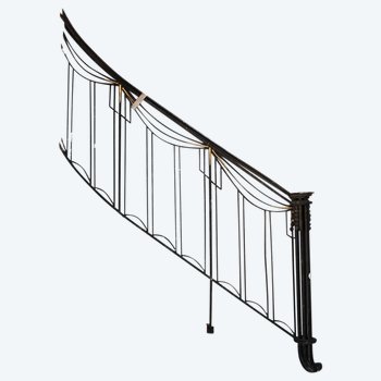Ringhiera per scale in ferro battuto Art Déco Partenza 1930