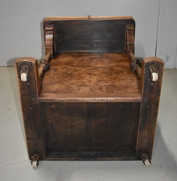 Piccola scrivania Davenport in noce, Inghilterra, epoca vittoriana - XIX secolo
