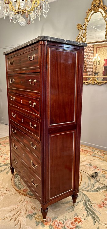Weekender in mogano di epoca Luigi XVI Circa 1780