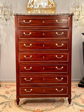 Weekender in mogano di epoca Luigi XVI Circa 1780
