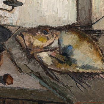 Nature-morte Au Poisson, Ginette Rapp (1928 - 1998)