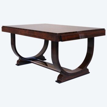Table De Salle à Manger Art Déco Attribuée à Albert Guénot