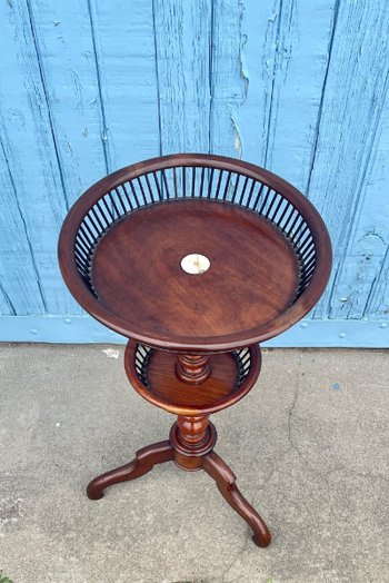 Table à Tricoter Victorienne En Acajou, XIXe Siècle
