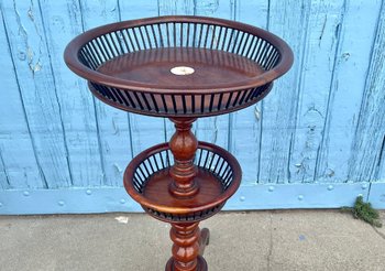 Table à Tricoter Victorienne En Acajou, XIXe Siècle