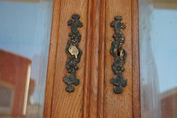 Large Two Art Nouveau Oak Body Decor Herons
