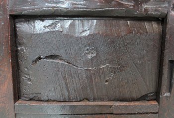 Large Oak Bench with high backrest - 17th century