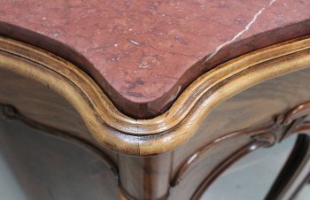 Small display case in Blond Walnut, Napoleon III period - 19th century