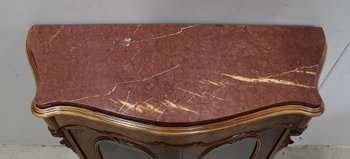 Small display case in Blond Walnut, Napoleon III period - 19th century
