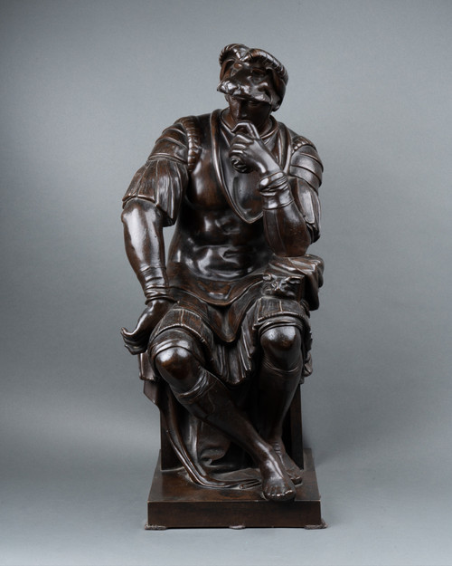 Bronze Laurent De Médicis D’après Michel-ange, XIXe Siècle