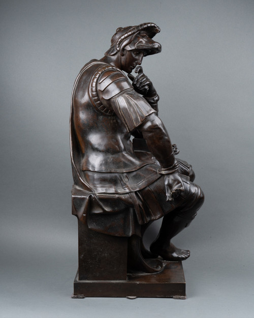 Bronze Laurent De Médicis D’après Michel-ange, XIXe Siècle