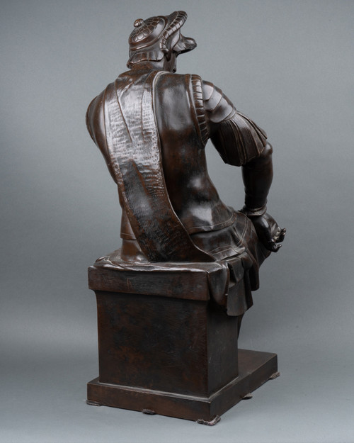 Bronze Laurent De Médicis D’après Michel-ange, XIXe Siècle