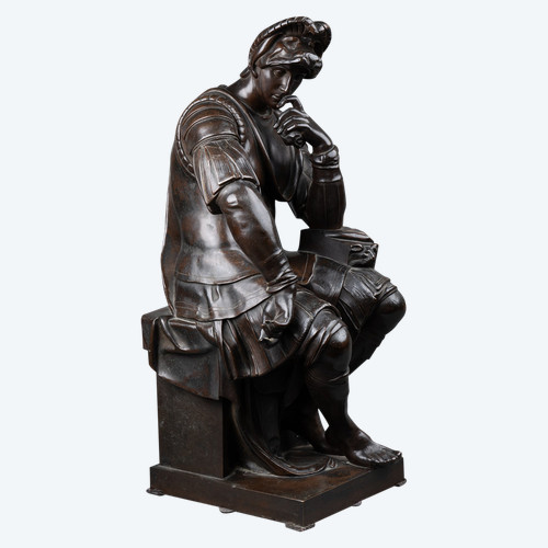 Bronze Laurent De Médicis D’après Michel-ange, XIXe Siècle