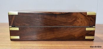 Large Rosewood Travel Writing Case - Late 19th century