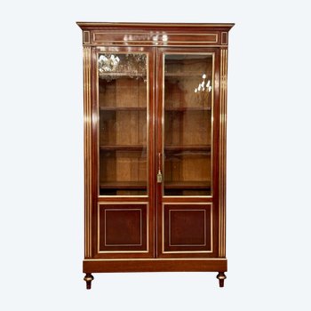 Mahogany Bookcase In The Louis XVI Style Napoleon III Period About 1870