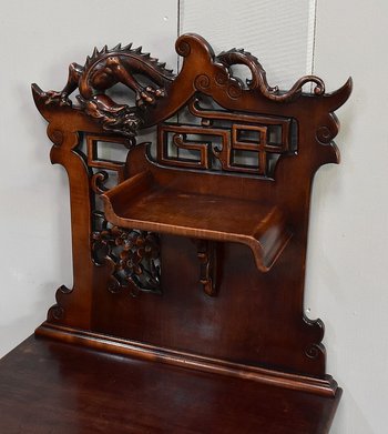 Meuble à Musique en Hêtre teinté, esprit Asiatique, attribué à G. Viardot – 1900
