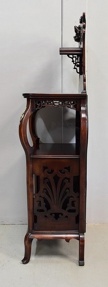 Meuble à Musique en Hêtre teinté, esprit Asiatique, attribué à G. Viardot – 1900
