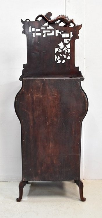 Meuble à Musique en Hêtre teinté, esprit Asiatique, attribué à G. Viardot – 1900