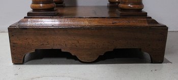 Sellette in Walnut, Gothic spirit - End of XIXth century