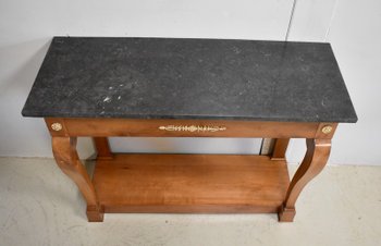 Console en Merisier massif, époque Restauration – 1820