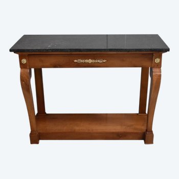 Console en Merisier massif, époque Restauration – 1820