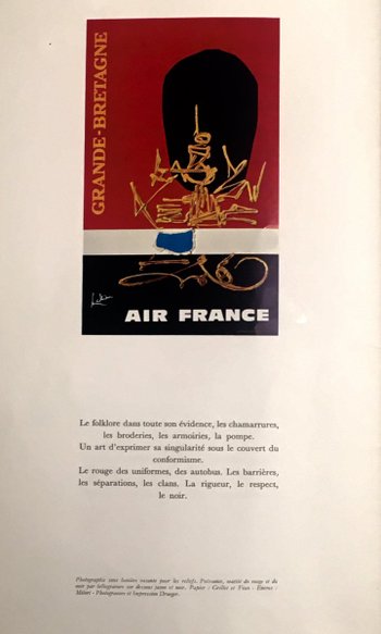 Air France Georges Mathieu-Plakat