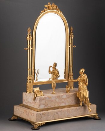 Empire Period Psyche Mirror, Early 19th Century
