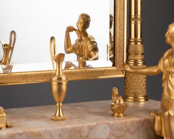 Empire Period Psyche Mirror, Early 19th Century