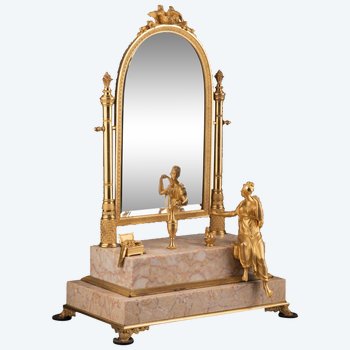 Empire Period Psyche Mirror, Early 19th Century