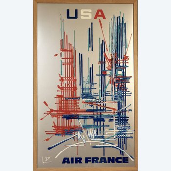 Air France Georges Mathieu Poster
