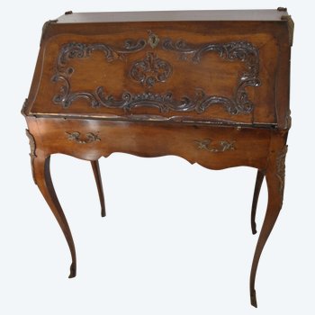 Secrétaire à abattant. Style LXV. Fin XIXème siècle.