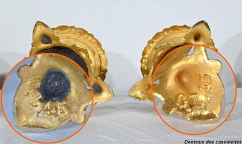 Pair of Neuburger-Lemonon lamps - End of XIXth century