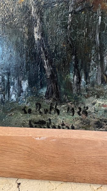 Diptyque de paysages de Dordogne et du Périgord, daté 1928